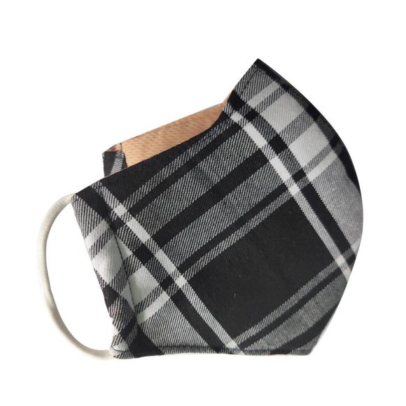 3 Pack Men's Cotton Plaid Face Masks - Picture 2 of 6